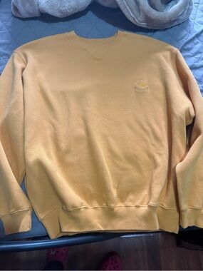 Faconnable Men's Crewneck Sweater in Mustard